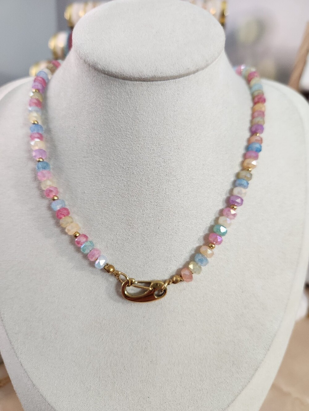 Iced Csndy Beaded Necklace